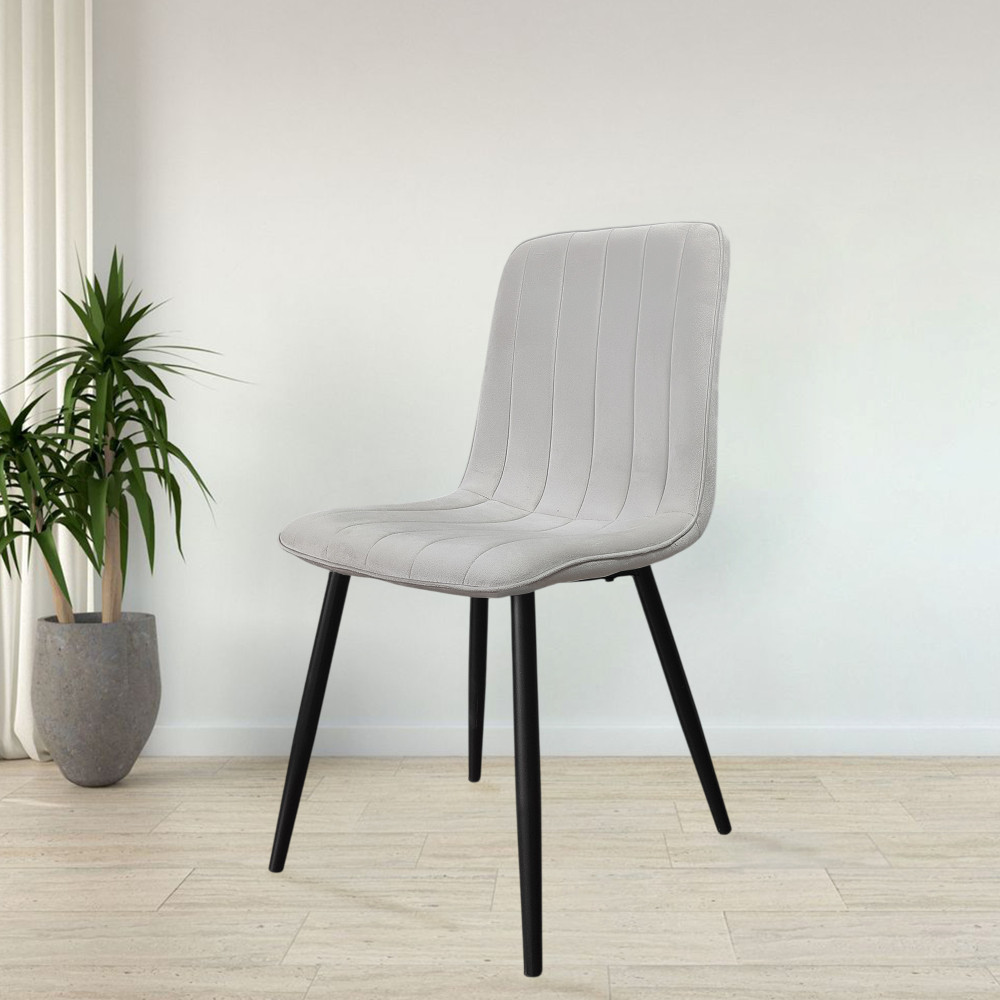 Стул металлический Baizheng 40×50×88 см, текстиль, бежевый, до 150 кг