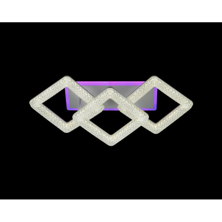 Люстра светодиодная 3 плафона 24*32* см 48Вт 1800 LM 10м2 3 цвета белый Baizheng