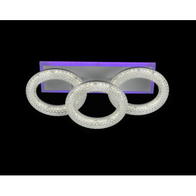 Люстра светодиодная 3 плафона 42*18*16 см 54Вт 1800 LM 10м2 3 цвета белый Baizheng