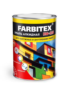Эмаль алкидная ПФ-115 FARBITEX шоколадная 2,7 кг Эмаль алкидная ПФ-115 FARBITEX шоколадная 2,7 кг