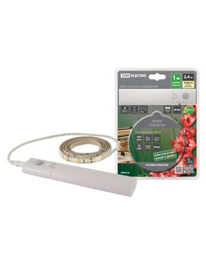 Подсветка 2,4Вт 3000К 5В с датчиком движения 30LED IP20 SMD2835 (1м) 4хААА TDM Подсветка 2,4Вт 3000К 5В с датчиком движения 30LED IP20 SMD2835 (1м) 4хААА TDM