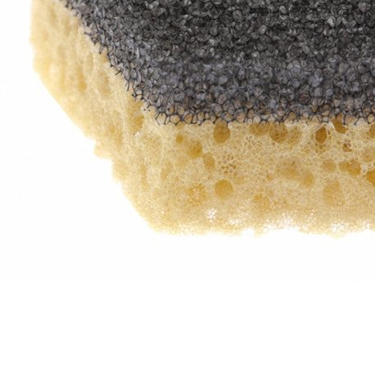 Фото Губка поролоновая 3 шт 7,5*8,5*2 см вакуум упак черно-коричневый Baizheng