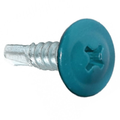 Саморезы ШСММ  сверло 4,2*13 морская волна RAL-5021 пакет