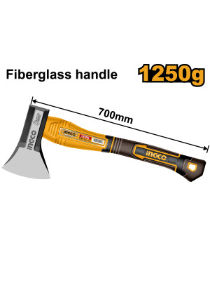 Топор 1250 гр с фиберглассовой ручкой INGCO HAX0811250 Топор 1250 гр с фиберглассовой ручкой INGCO HAX0811250