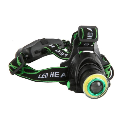 Фонарь налобный  led 10*10*8 см аккумулятор 4 режима USB микро USB Baizheng