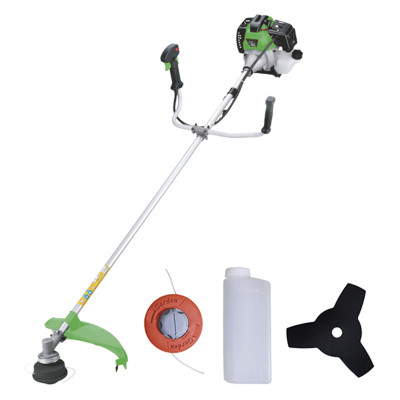 Бензотриммер Grower BTI-43 2000 V-43см3 двух-ный двиг 2,0кВт (нож3Т+леска) штанга н/р,
