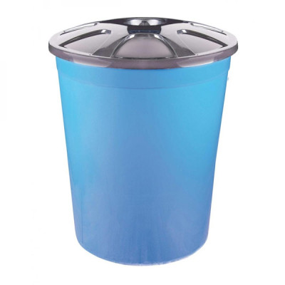 Бак пластиковый 225 л универсальный с крышкой синий Бак пластиковый 225 л универсальный с крышкой синий