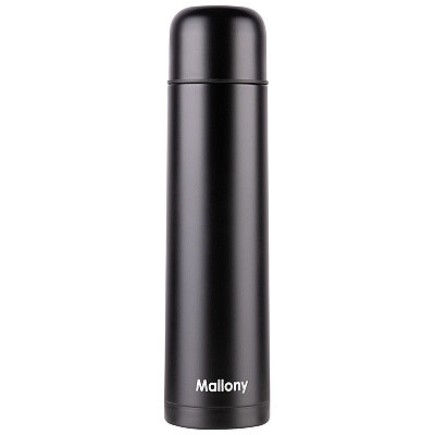 Термос нерж сталь 1 л горло 4,5 см колба нерж сталь двойные стенки кнопка Solido Mallony
