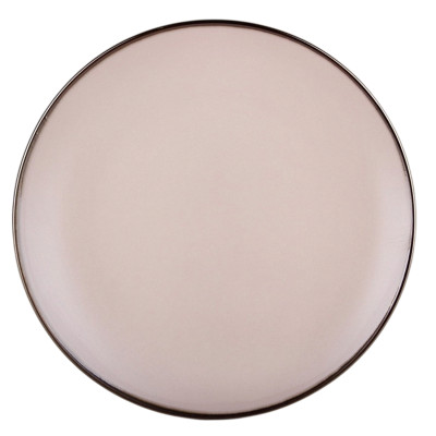 Тарелка керамическая десертная  19 см бежевая Latte Коралл