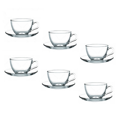 Набор стеклянный чайный 12 пр 220 мл Basic Pasabahce