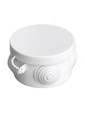Коробка распаячная ОП D65х40мм, крышка, IP54, 4вх. TDM Коробка распаячная ОП D65х40мм, крышка, IP54, 4вх. TDM