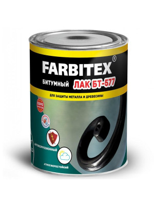 Лак битумный БТ-577 FARBITEX 0,8 кг