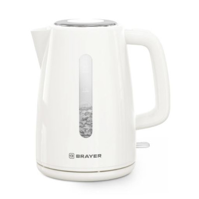 Чайник пластиковый электрический 2 л 2,2 кВт белый BR1058WH Brayer Чайник пластиковый электрический 2 л 2,2 кВт белый BR1058WH Brayer