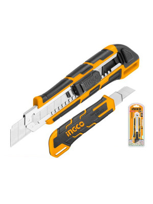 Нож канцелярский 18мм INGCO HKNS28035