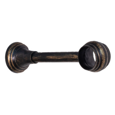 Кронштейн Элегантс черный с золотом 28мм Дубрава