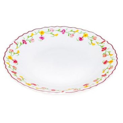 Тарелка стеклокерамическая обеденная 24 см Эльзас Chinbull Мфк