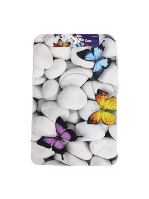 Коврик для ванной 60*90/60*45 см камни BZY0930-7 Baizheng