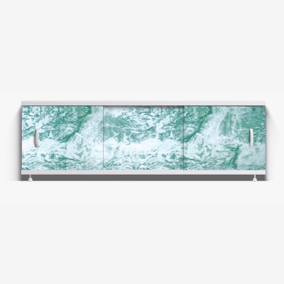 Экран для ванны 1,5м Оптима нежно-зеленый мрамор 1480х496х29