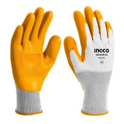 Перчатки текстурированные с латексным покрытием XL INGCO HGVL08-XL INDUSTRIAL Перчатки текстурированные с латексным покрытием XL INGCO HGVL08-XL INDUSTRIAL