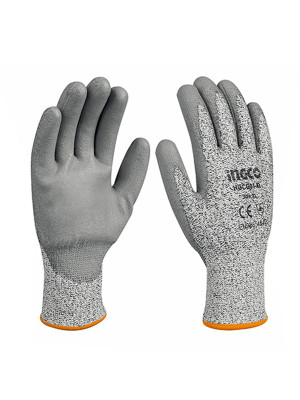 Перчатки полиуретановые для защиты от порезов XL INGCO HGCG01-XL INDUSTRIAL