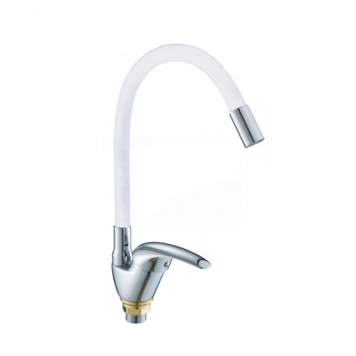 Смеситель DIKALAN для кухни однорыч. 40мм гайка силикон. излив однорыч. (12) D57E36