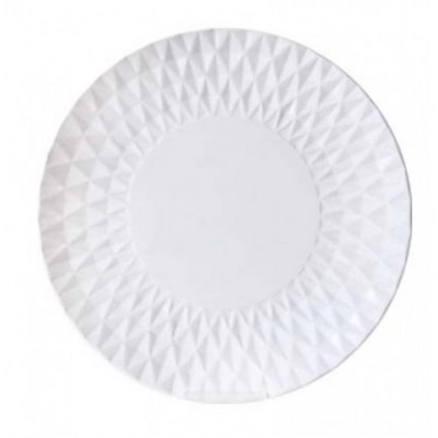 Тарелка керамическая десертная  20 см White Мфк