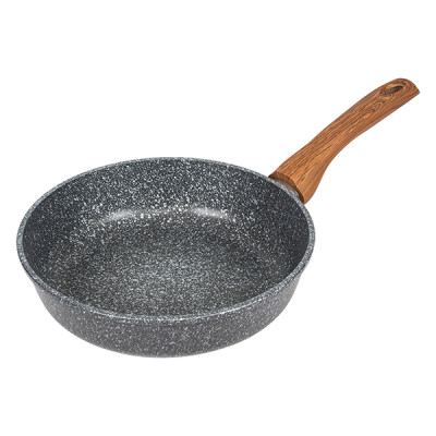 Сковорода алюминиевая 28 см без крышки пластик ручка Гармония Мрамор Горница Сковорода алюминиевая 28 см без крышки пластик ручка Гармония Мрамор Горница