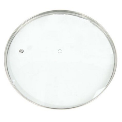Крышка стеклянная 24 см без ручки металл обод Baizheng