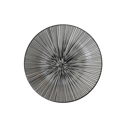 Тарелка фарфоровая обеденная 23 см Line Коралл