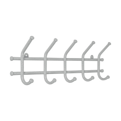 Вешалка металлическая настенная 48*8*16,5 см белый Норма 5 ЗМИ