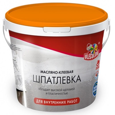 Шпатлевка для стен и потолков Olecolor масляно-клеевая 3,5кг