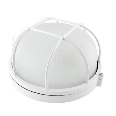 Светильник НПБ1302 белый/круг с решеткой  60Вт IP54 TDM 192*85мм