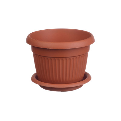 Кашпо ЛИВИЯ D160мм 1,4л с поддоном (Терракотовый) М 3010