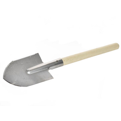 Лопата туристическая с зубчиками нерж с чер (1,5 мм) 165*215мм Лопата туристическая с зубчиками нерж с чер (1,5 мм) 165*215мм