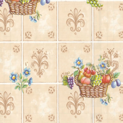 Пленка самоклеящаяся 8100 корзина с фруктами 0,45*8м