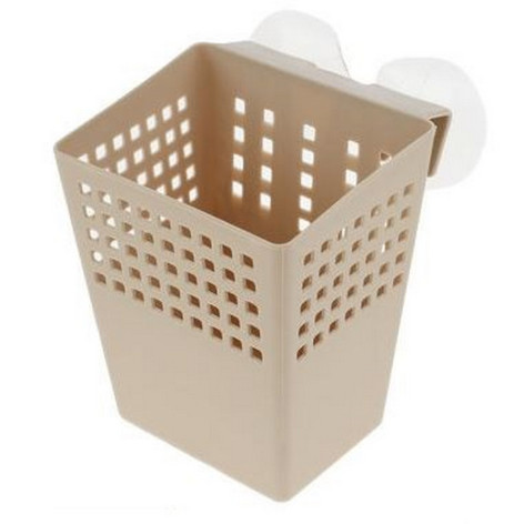 Контейнер пластиковый навесной 110*115*140 мм присоски латте Лофт Violet