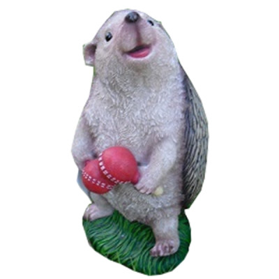 Фигура садовая Еж музыкант полистоун, 26см