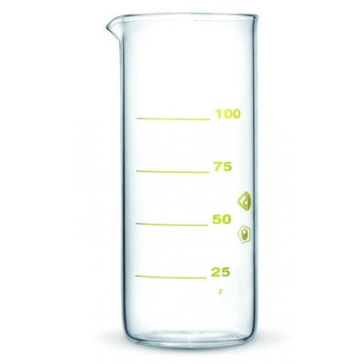 Стакан стеклянный мерный 200 мл со шкалой Стеклоприбор