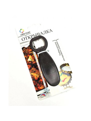 Открывалка из нерж стали 4,5*12,7*1 см пластик ручка Открывалка из нерж стали 4,5*12,7*1 см пластик ручка
