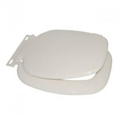 Сиденье для унитаза жесткое Акваком 40*35*4см прямое пластик регулир. крепление белый
