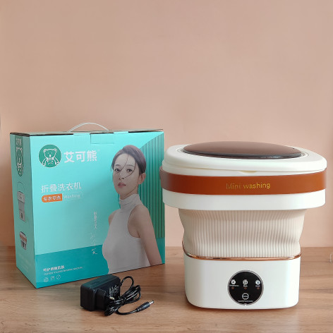 Машинка стиральная 4,5 л 1 кг портативная силиконовая складная Baizheng
