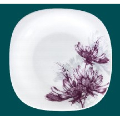 Тарелка стеклокерамическая обеденная 25,5 см PO-290-820 Violet sanli Parsopal Тарелка стеклокерамическая обеденная 25,5 см PO-290-820 Violet sanli Parsopal