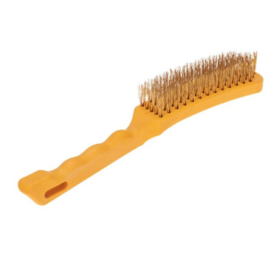 Корщетка 5-ряд 260мм по металлу пластиковая ручка KRANZ