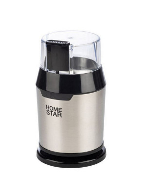 Кофемолка пластик 200 Вт 50 гр чаша нерж сталь импульс черный HS-2036 HomeStar Кофемолка пластик 200 Вт 50 гр чаша нерж сталь импульс черный HS-2036 HomeStar