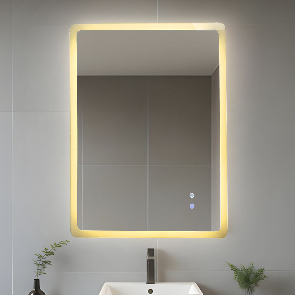 Зеркало для ванной 60*80 см LED подсветка антизапотевание прямоугольное KN-822A60/80 KNOIS