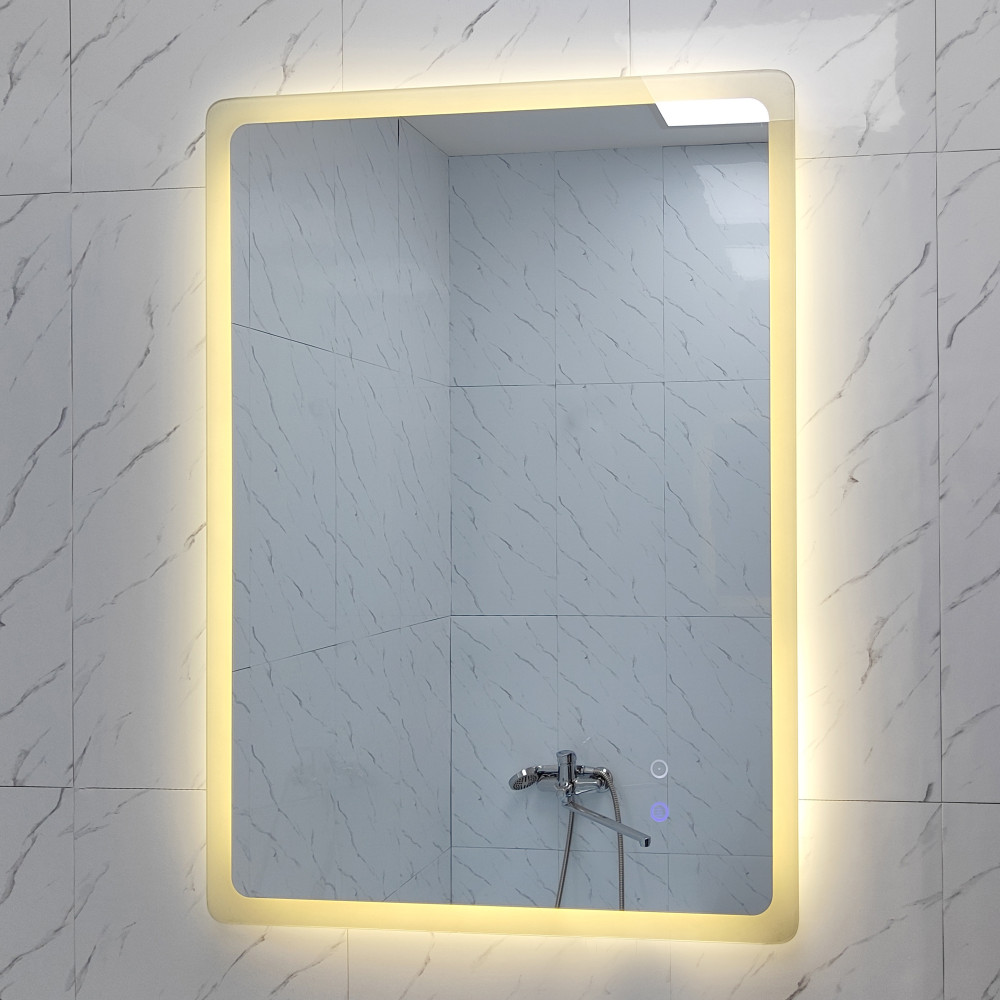 Зеркало для ванной 60*80 см LED подсветка антизапотевание прямоугольное KN-822A60/80 KNOIS