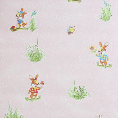 Обои виниловые Зайчики 1511-4 на бумажной основе 0,53х10м