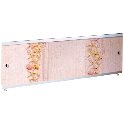 Экран для ванны 1,7м Оптима Decor морские ракушки 1680х496х29