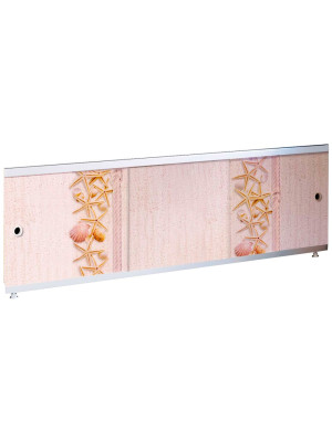 Экран для ванны 1,5м Оптима Decor морские ракушки 1480х496х29 Экран для ванны 1,5м Оптима Decor морские ракушки 1480х496х29