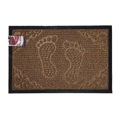 Коврик придверный BAIZHENG 60*90 (Welcome) хаки (Bay)